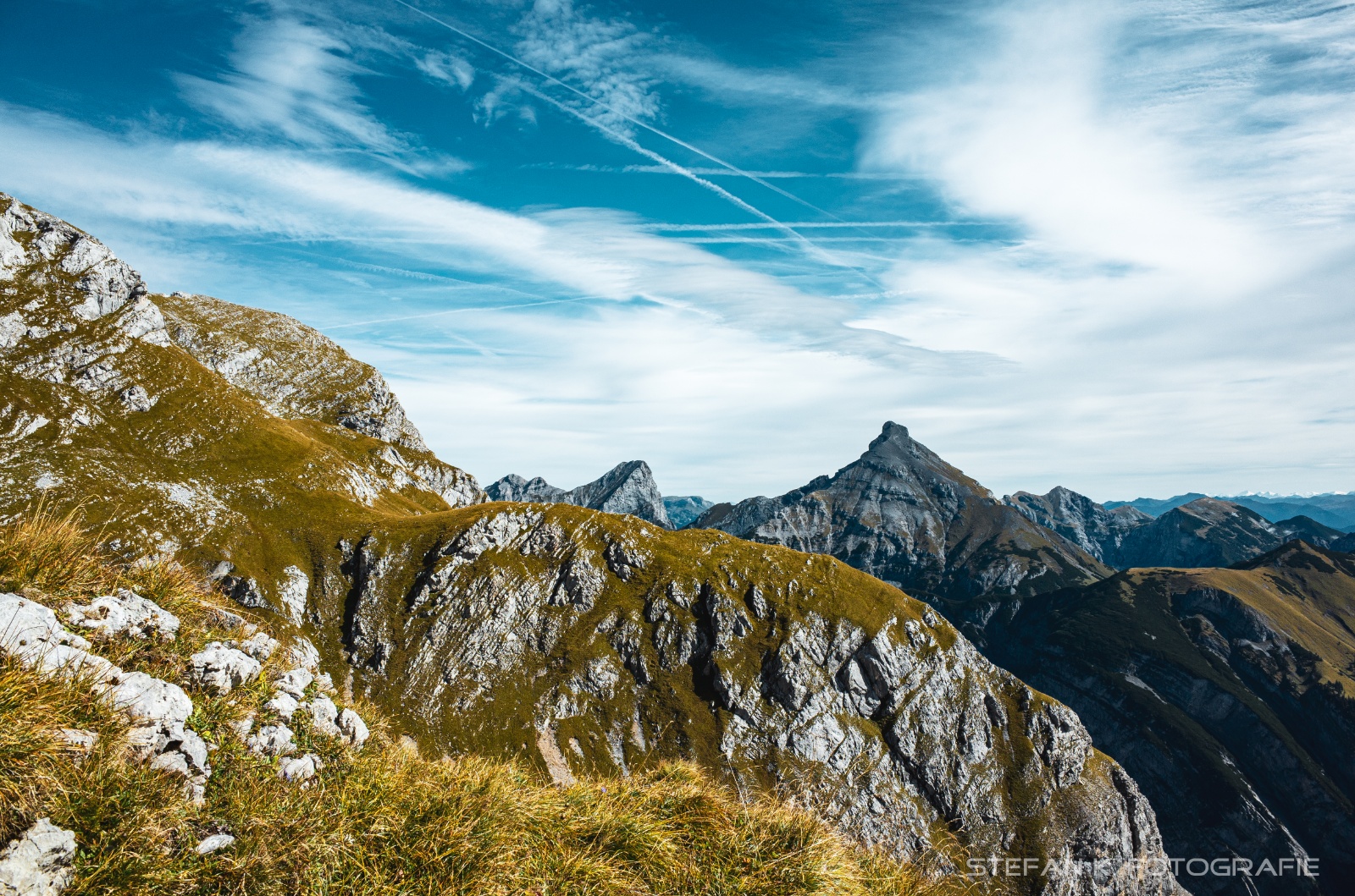 Blick zum Sonnjoch und zur Schaufelspitze